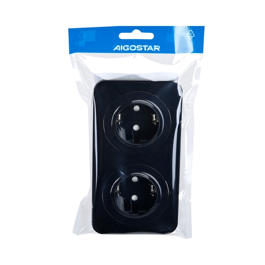 Aigostar - Домашняя розетка 2Z SCHUKO 250/16A