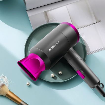 Aigostar - Дорожный фен 1800W/230V фиолетовый/черный