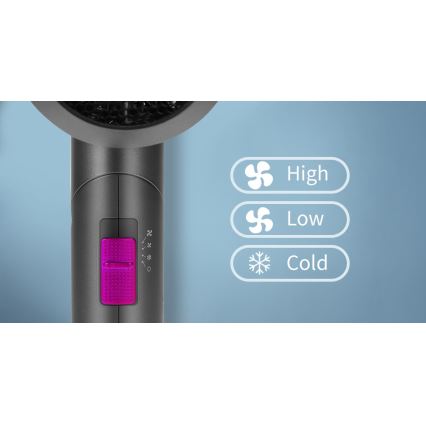 Aigostar - Дорожный фен 1800W/230V фиолетовый/черный