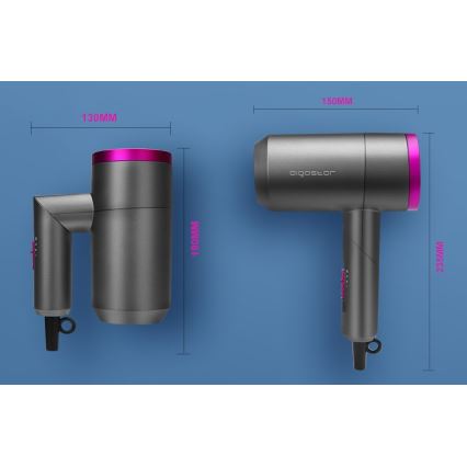 Aigostar - Дорожный фен 1800W/230V фиолетовый/черный