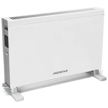 Aigostar - Електричний обігрівач-конвектор з LCD-дисплеєм ECO/1250/2000W/230V + пульт дистанційного керування