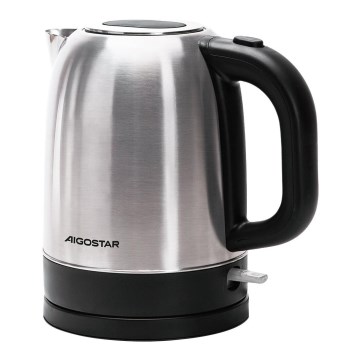 Aigostar - Електричний чайник 1,7 л 2200 Вт/230 В матовий хром