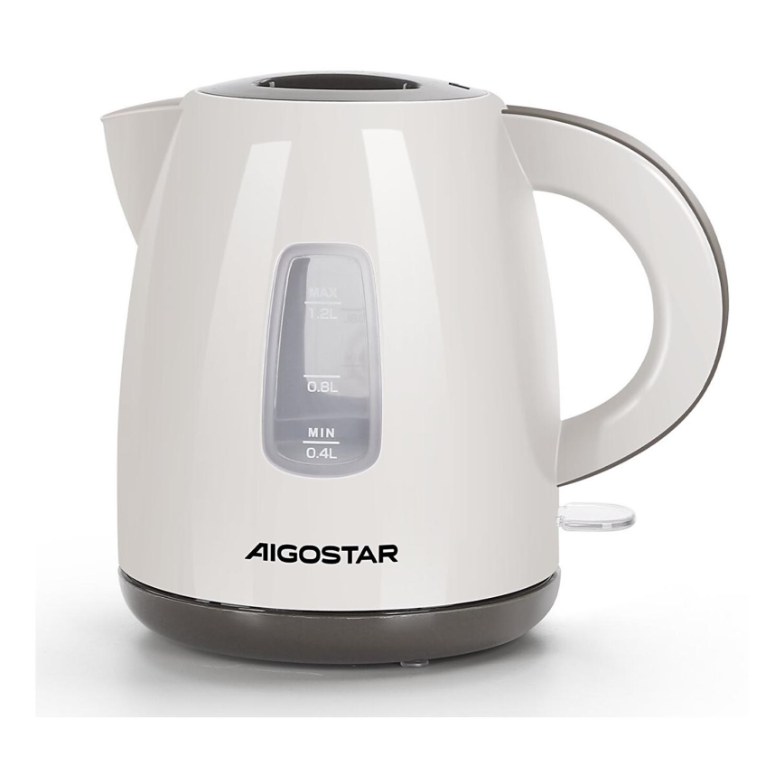 Aigostar - Электрочайник 1,2 л 2200W/230V бежевый