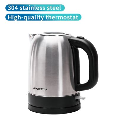 Aigostar - Електричний чайник 1,7 л 2200 Вт/230 В матовий хром