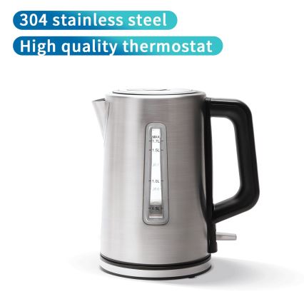 Aigostar - Электрочайник 1,7 л 2200W/230V матовый хром