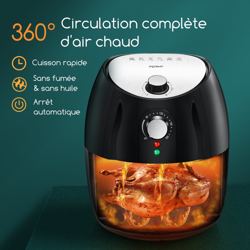 Aigostar - Фритюрница 1500W/230V 3,5 л черный