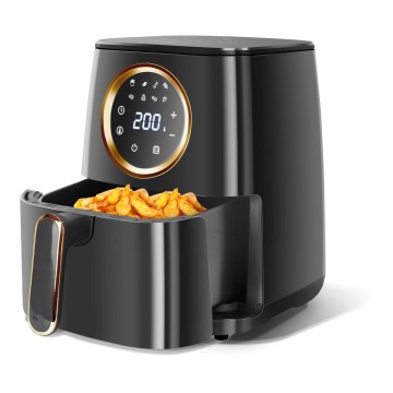 Aigostar - Фритюрниця з гарячим повітрям 1400 Вт/230 В 4,2 л чорна