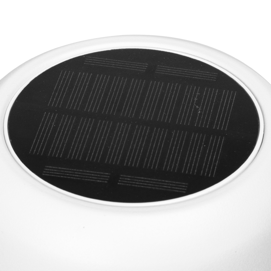 Aigostar - LED Акумуляторна настільна лампа на сонячній батареї з регулюванням яскравості LED/3W/5V 2200mAh білий IP54