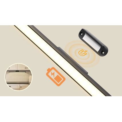 Aigostar - LED Акумуляторне освітлення дзеркала з регулюванням яскравості LED/2,9W/5V 2000 mAh