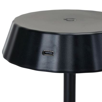 Aigostar - светодиодная диммируемая настольная лампа AMBIENT, 2,4 Вт/5 В, 3000-6500 К, черная, 2000 мА·ч