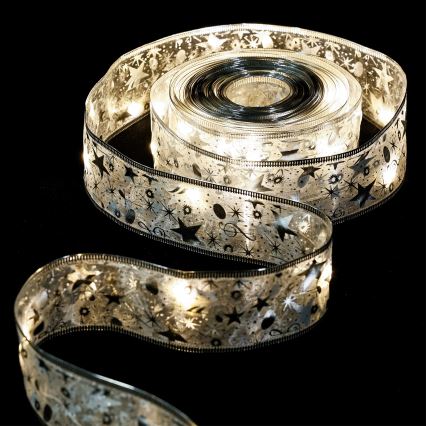 Aigostar - LED гірлянда 100xLED/3xAA 10 m, тепле біле світло, срібляста