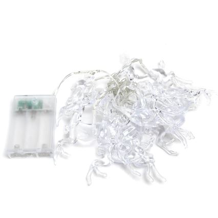 Aigostar - LED гірлянда 20xLED/3xAA 3,3m олені