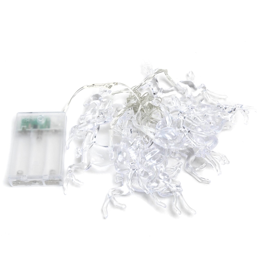 Aigostar - LED гірлянда 20xLED/3xAA 3,3m олені