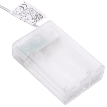 Aigostar - LED-гирлянда 50xLED/3xAA 5m тёпло-белая золотистая