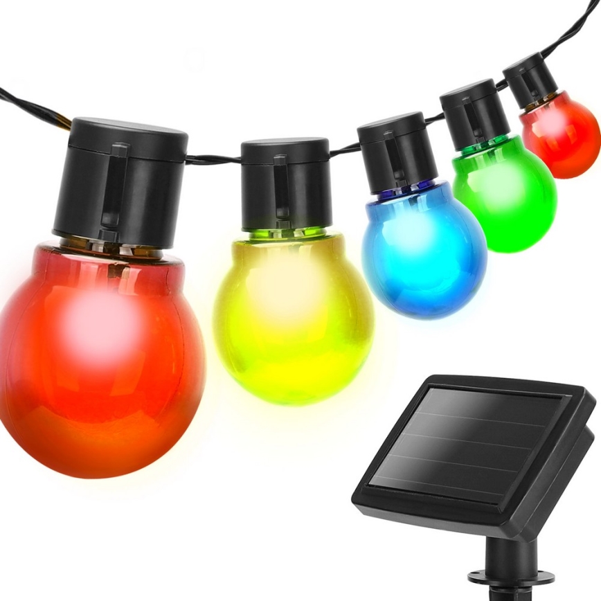 Aigostar - LED гірлянда на сонячній батареї 20xLED/5,8м IP44 кольоровий