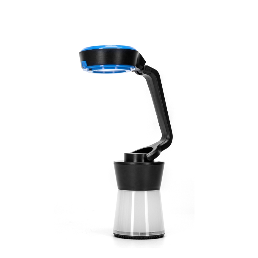 Aigostar - LED ліхтарик з регулюванням яскравості для кемпінгу 3в1 LED/3xAA чорний/синій