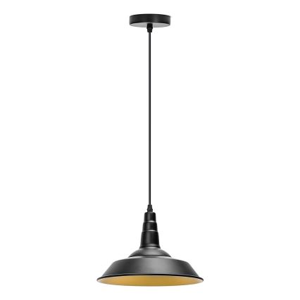 Aigostar - LED-люстра на тросі 1xE27/60W/230V pr. 36 cm чорна