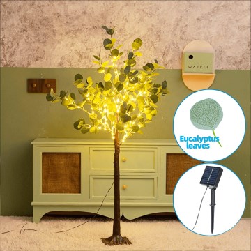 Aigostar - LED На сонячній батареї прикраса 30xLED/2,6м IP65 теплий білий евкаліпт