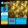 Aigostar - LED На сонячній батареї різдвяна гірлянда 100xLED/8 функцій 8x0,6м 800 mAh IP65 теплий білий