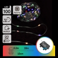 Aigostar-LED Наружная рождественская гирлянда 100xLED/8 функций 3xAA 10,3 м IP44 многоцветная
