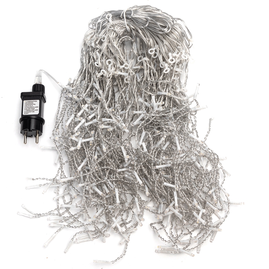 Aigostar - LED уличная рождественская гирлянда, 400 светодиодов / 8 режимов, 20×0,4 м, IP44, тёплый белый свет