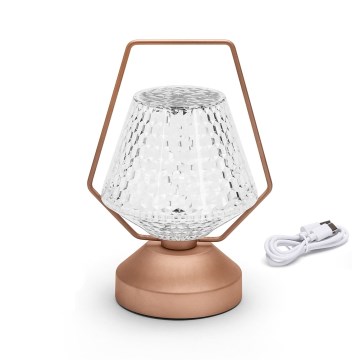 Aigostar - LED Настільна акумуляторна лампа з регулюванням яскравості LED/1W/5V 2700/4000/6500K 1800mAh 20 см