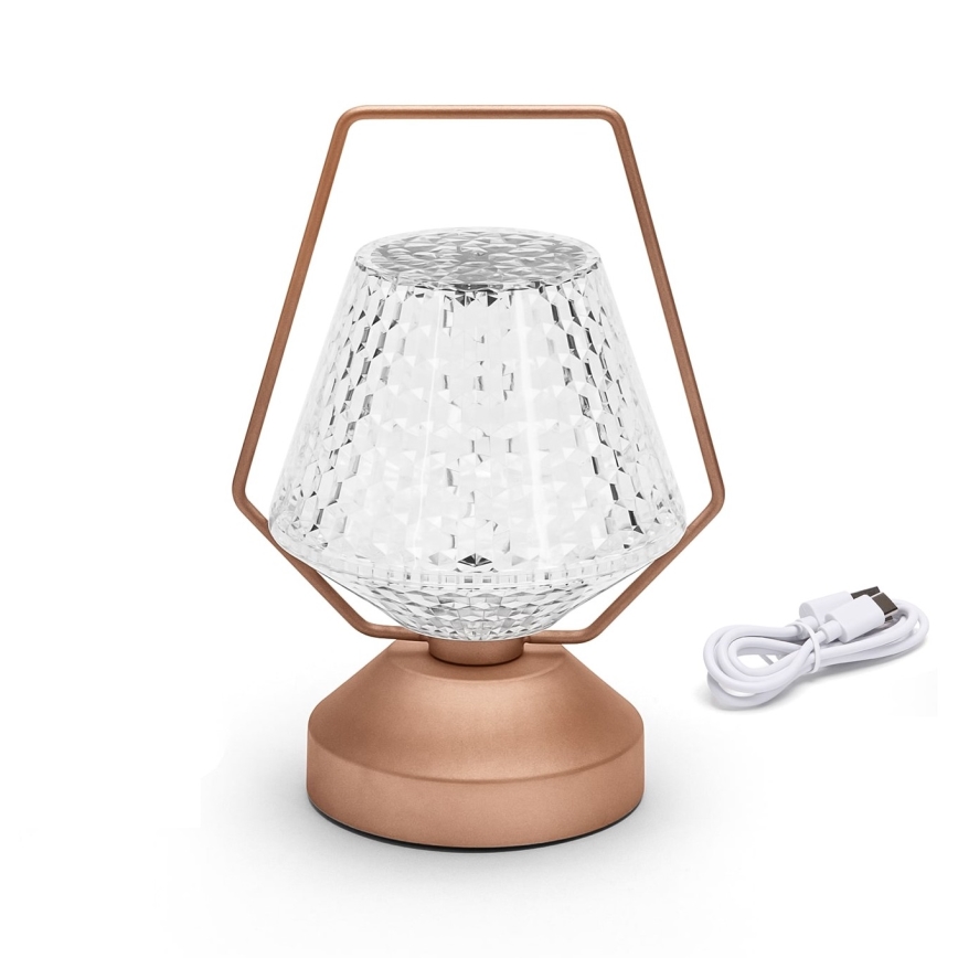 Aigostar - LED Настільна акумуляторна лампа з регулюванням яскравості LED/1W/5V 2700/4000/6500K 1800mAh 20 см