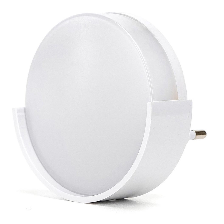 Aigostar - LED Нічник з датчиком освітленості LED/1W/230V 6500K круглий