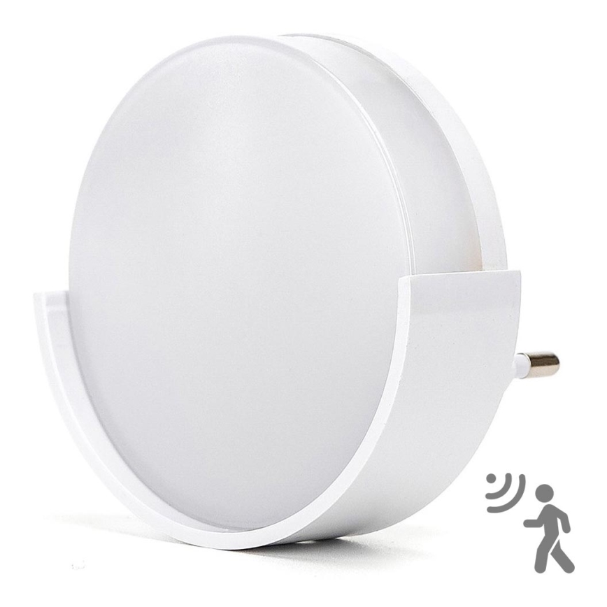 Aigostar - LED Нічник з датчиком освітленості LED/1W/230V 6500K круглий
