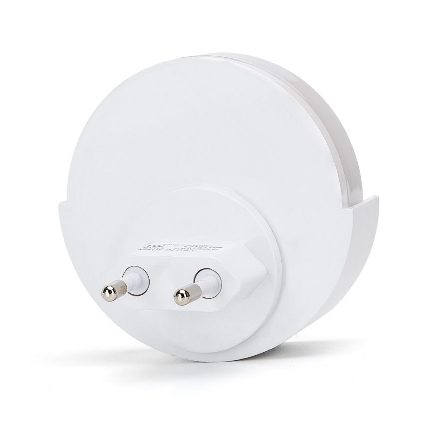 Aigostar - LED Нічник з датчиком освітленості LED/1W/230V 6500K круглий