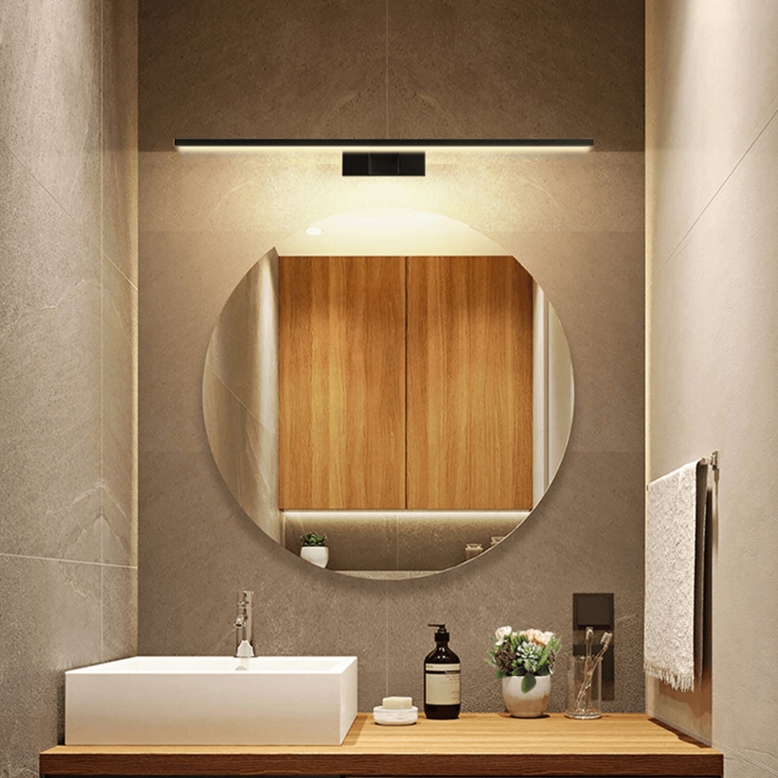 Aigostar - LED-освітлення для дзеркала у ванній/12W/230V 4000K 60 cm IP44 чорний