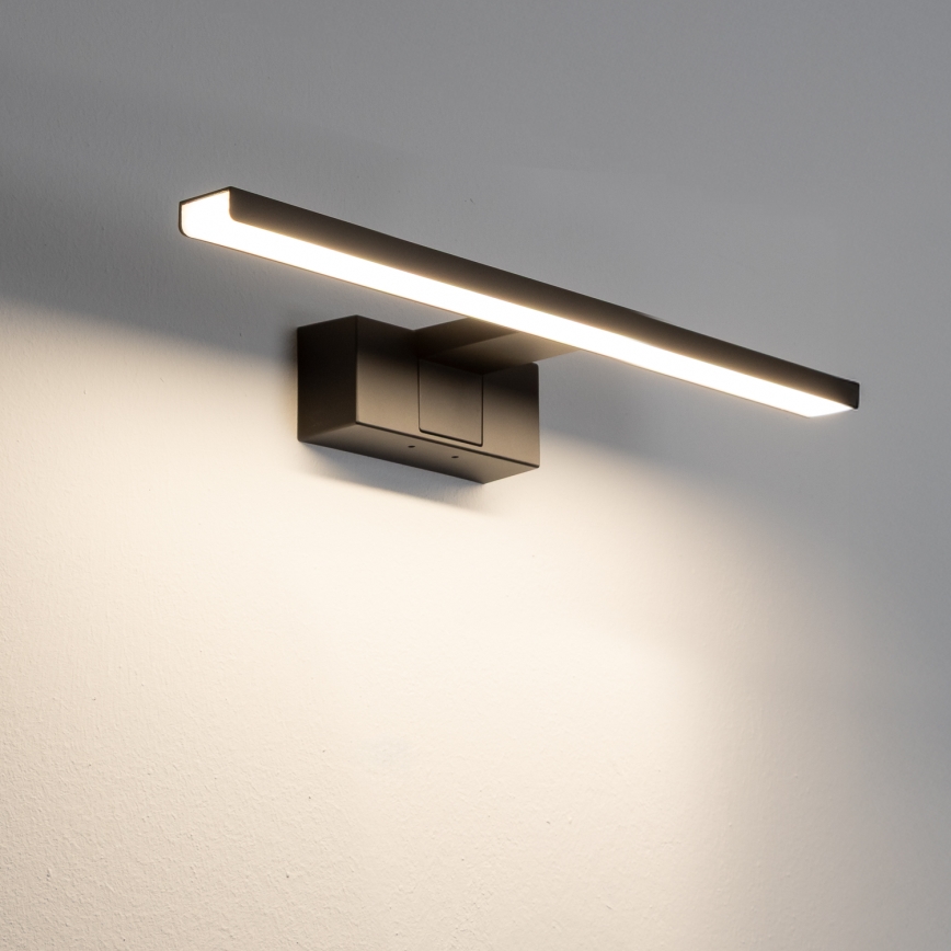 Aigostar - LED Підсвітка для дзеркала для ванної LED/8W/230V 4000K 40 см IP44 чорний