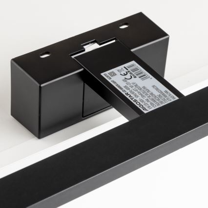 Айгостар - ЛЕД-підсвітка для дзеркала у ванній ЛЕД/8Вт/230В 4000К 40 см IP44 чорна