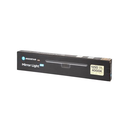 Aigostar - LED Підсвітка для дзеркала у ванній кімнаті LED/12W/230V 4000K 60 см IP44 чорний