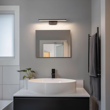 Aigostar - LED-подсветка для зеркала в ванной LED/8W/230V 4000K 40 cm IP44 черная