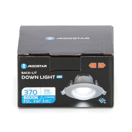 Aigostar - LED потолочний світильник LED/5W/230V 6500K діаметром 8,5 см білий