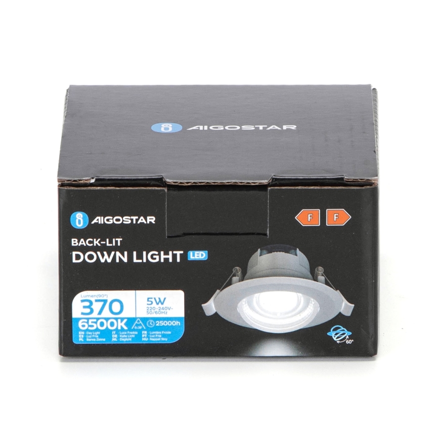 Aigostar - LED потолочний світильник LED/5W/230V 6500K діаметром 8,5 см білий