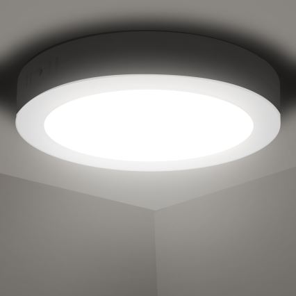 Aigostar - LED Пристельовий світильник LED/12W/230V діаметр 17,4 см 4000K білий