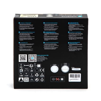 Aigostar - LED Пристельовий світильник LED/12W/230V діаметр 17,4 см 4000K білий