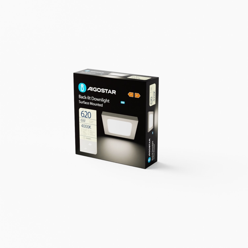 Aigostar - LED Пристельовий світильник LED/6W/230V 12,2x12,2 см 4000K білий