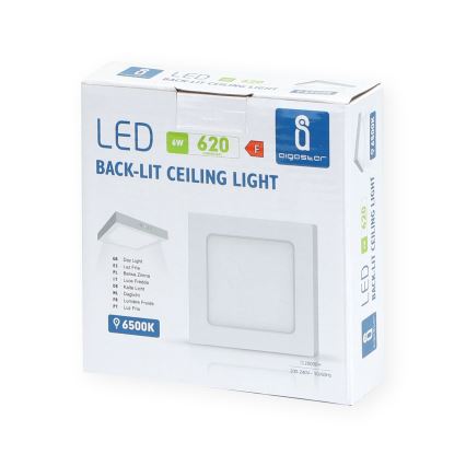 Aigostar - LED Пристельовий світильник LED/6W/230V 12,2x12,2 см 6500K білий