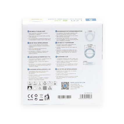 Aigostar - LED Пристельовий світильник LED/6W/230V діаметр 12,3 см 4000K білий