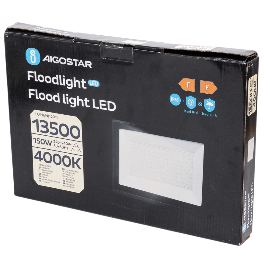 Aigostar - LED-прожектор LED/150W/230V 4000K IP65 černá