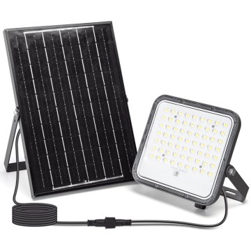 Aigostar - LED Прожектор з регулюванням яскравості на сонячній батареї LED/100W/3,4V 3000/4000/6500K IP66 + пульт дистанційного керування