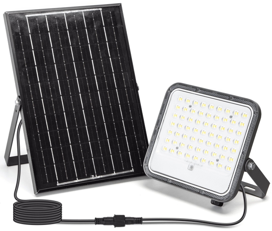 Aigostar - LED Прожектор з регулюванням яскравості на сонячній батареї LED/100W/3,4V 3000/4000/6500K IP66 + пульт дистанційного керування