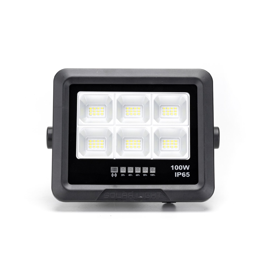 Aigostar - LED Прожектор з регулюванням яскравості на сонячній батареї LED/100W/3,4V IP65 10000 mAh + пульт дистанційного керування