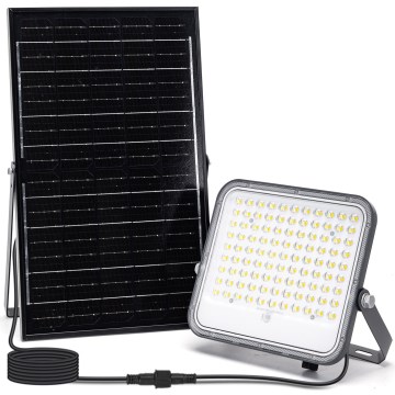 Aigostar - LED Прожектор з регулюванням яскравості на сонячній батареї LED/150W/3,4V 3000/4000/6500K IP66 + пульт дистанційного керування
