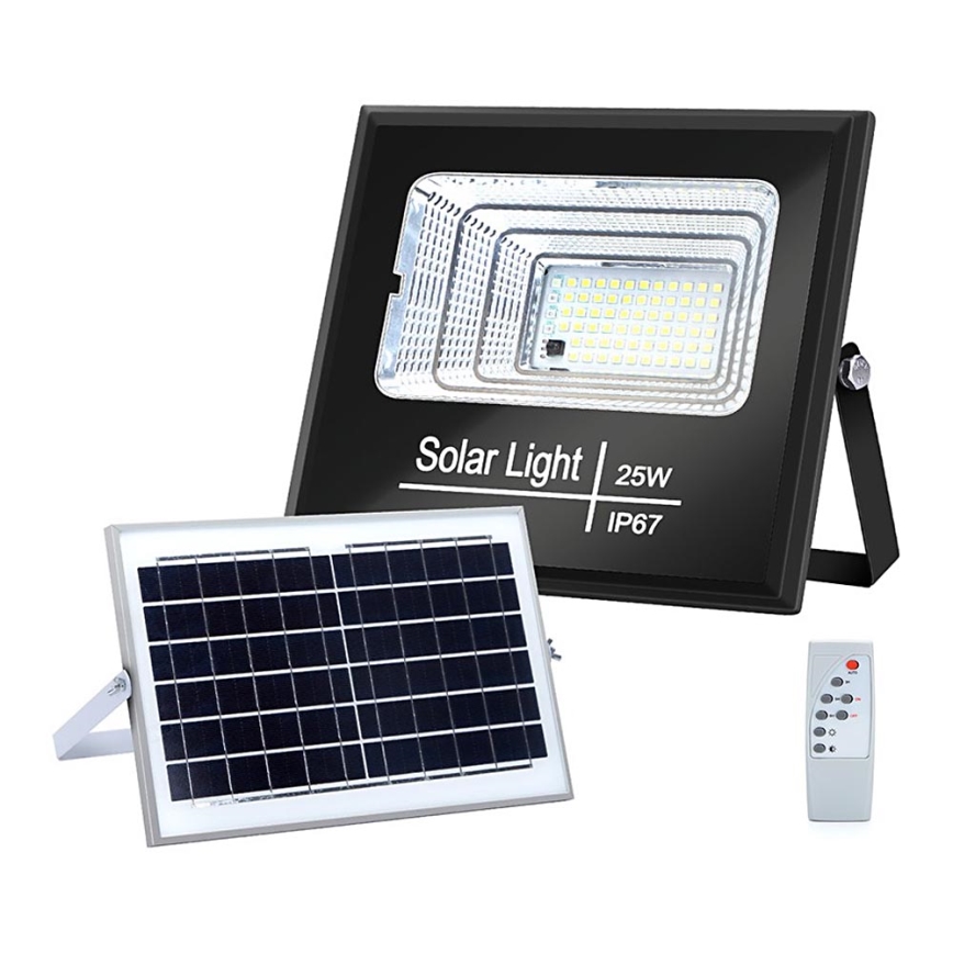 Aigostar - LED Прожектор з регулюванням яскравості на сонячній батареї LED/25W/3,2V IP67 5000 mAh + пульт дистанційного керування
