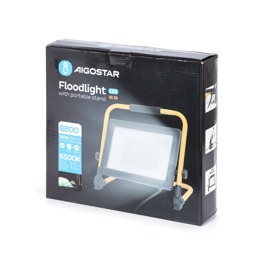 Aigostar - LED Прожектор зі стійкою LED/100W/230V 6500K IP65