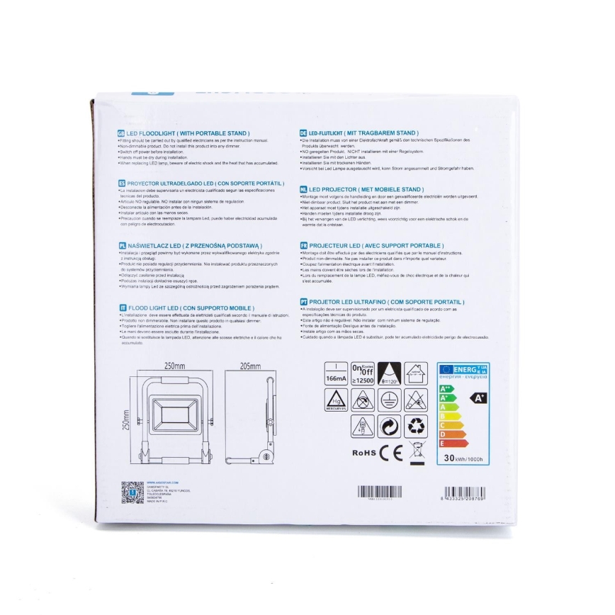 Aigostar - LED Прожектор зі стійкою LED/30W/230V IP44